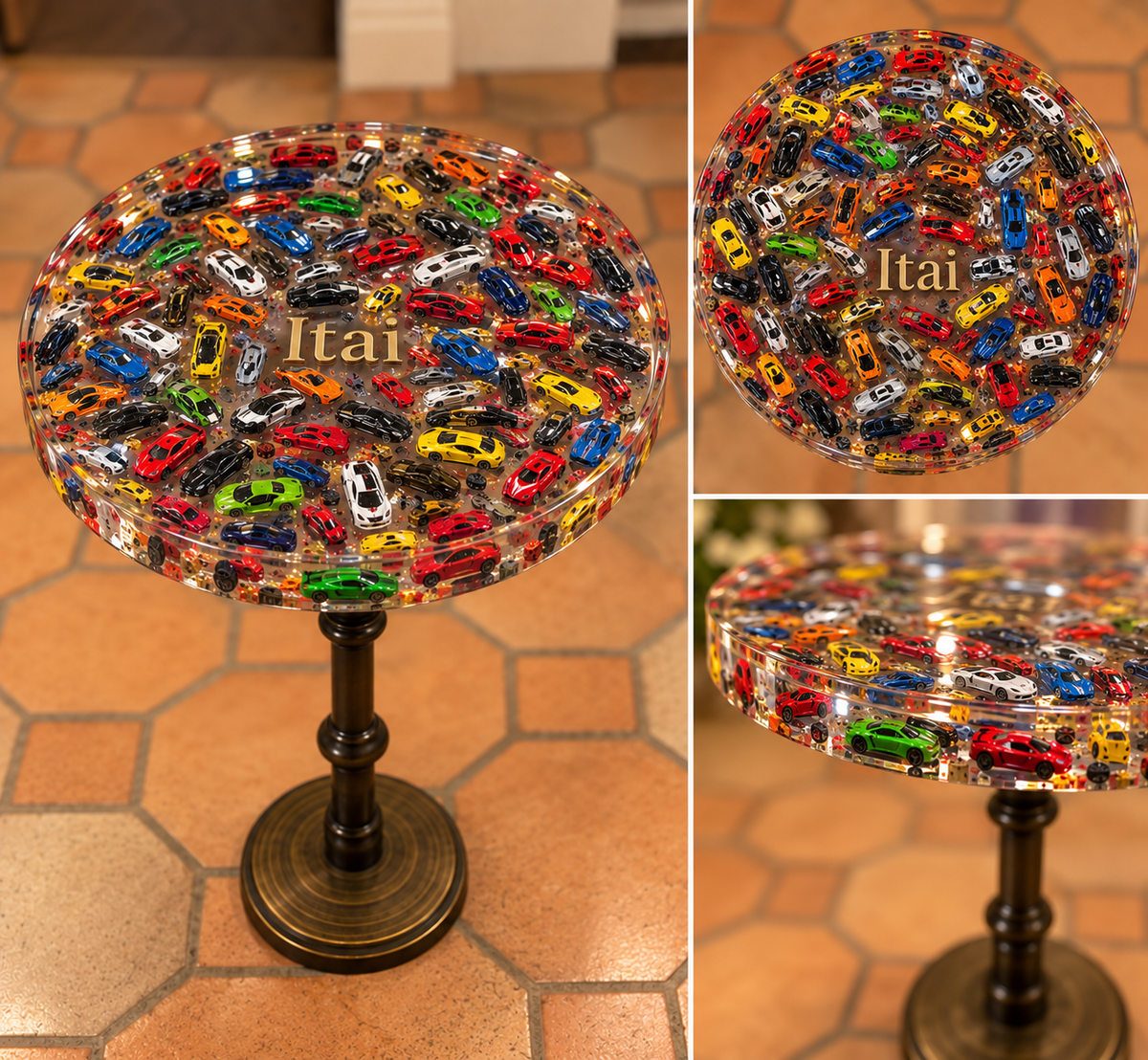 Grand Prix Cars Side Table
