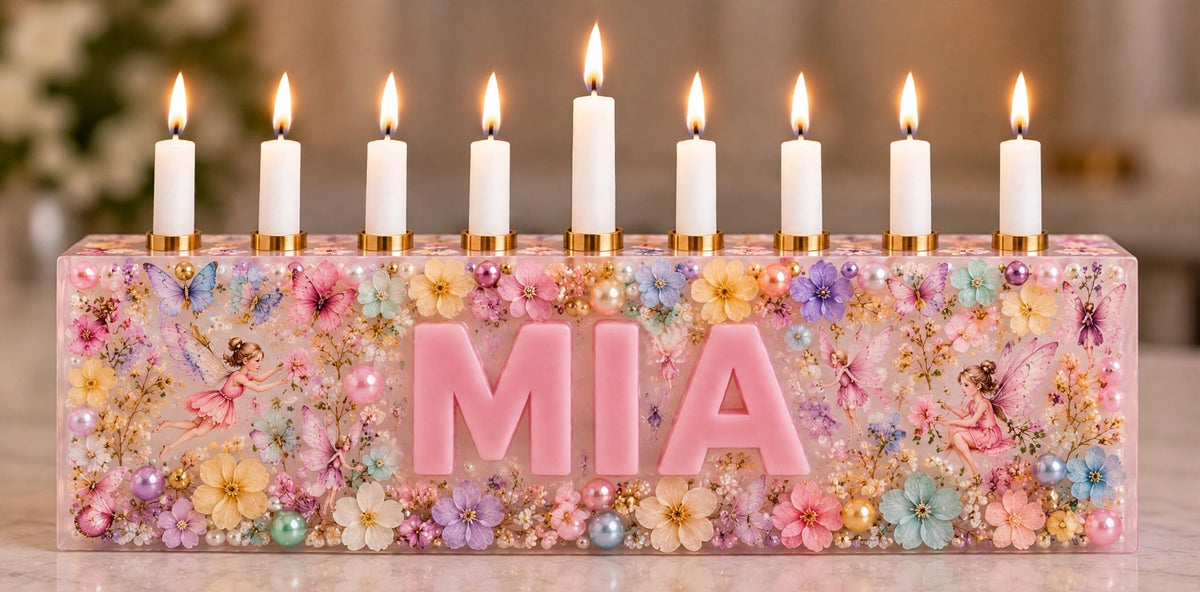 Customizable Concrete or Resin Menorah