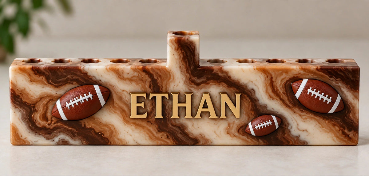 Customizable Concrete or Resin Menorah